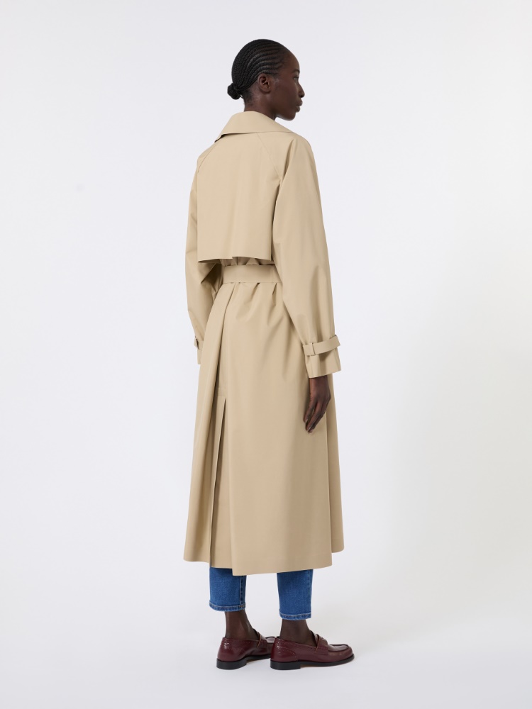Long water-repellent technical canvas trench coat - BEIGE - Max Mara - 3