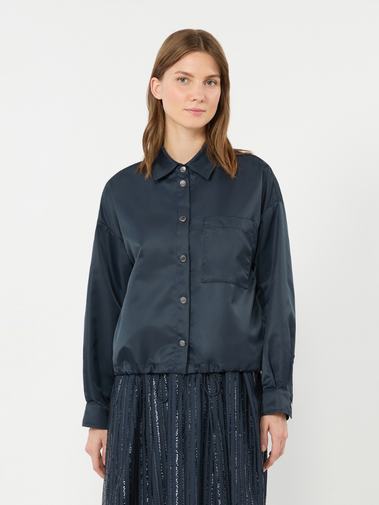 Water-repellent twill jacket - NAVY - 2