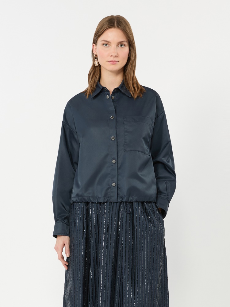 Water-repellent twill jacket - NAVY - 4