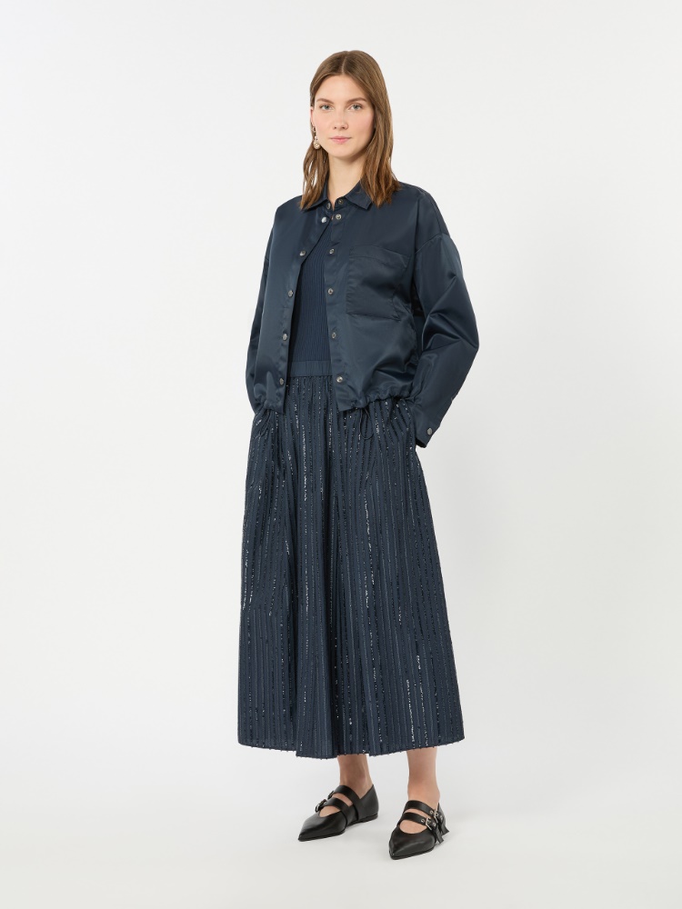 Water-repellent twill jacket - NAVY