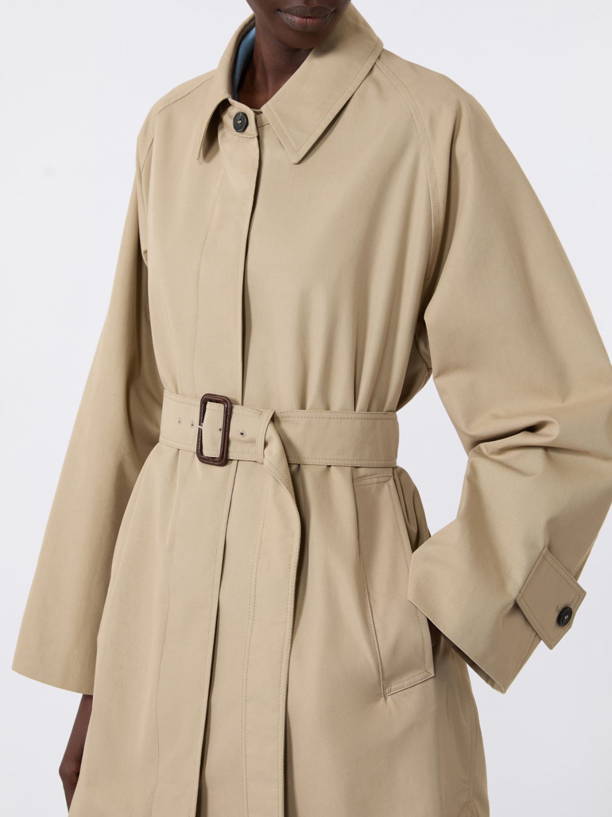 Water-repellent gabardine trench coat - BEIGE - Max Mara - 4