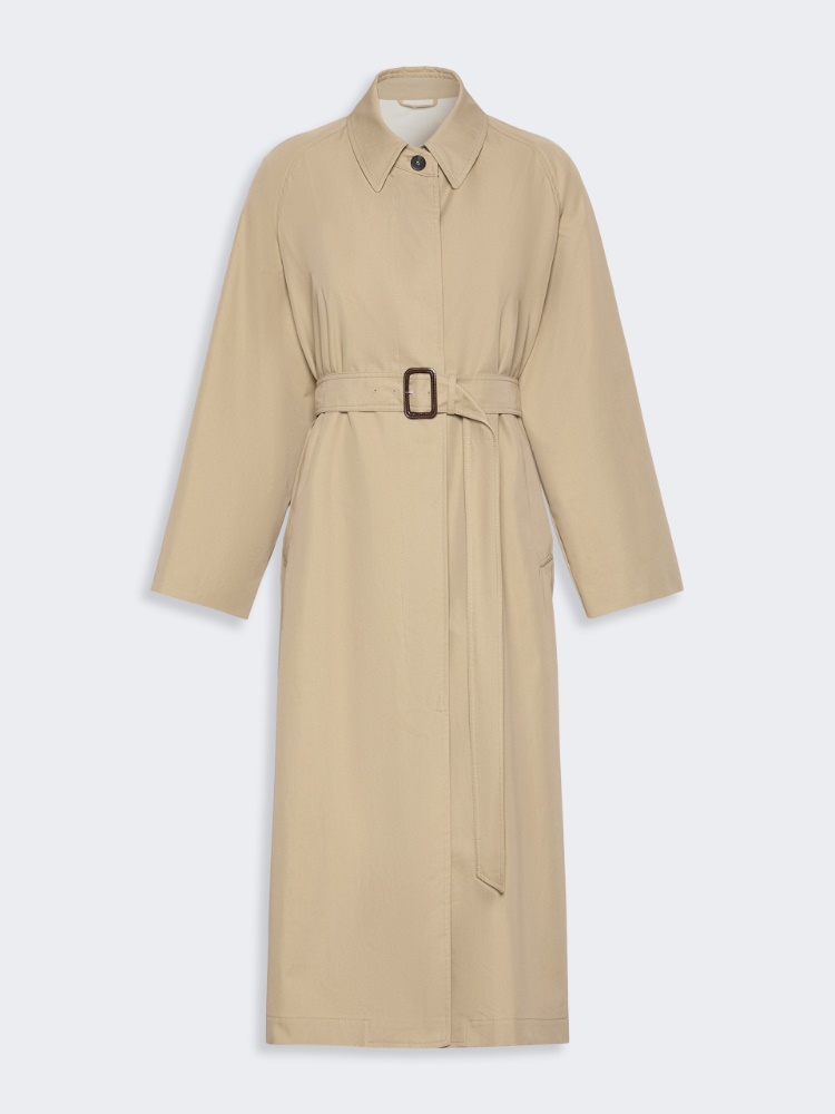 Water-repellent gabardine trench coat - BEIGE