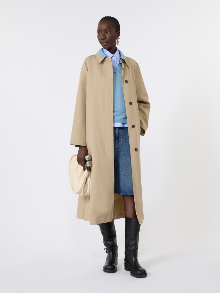 Water-repellent gabardine trench coat - BEIGE - Max Mara