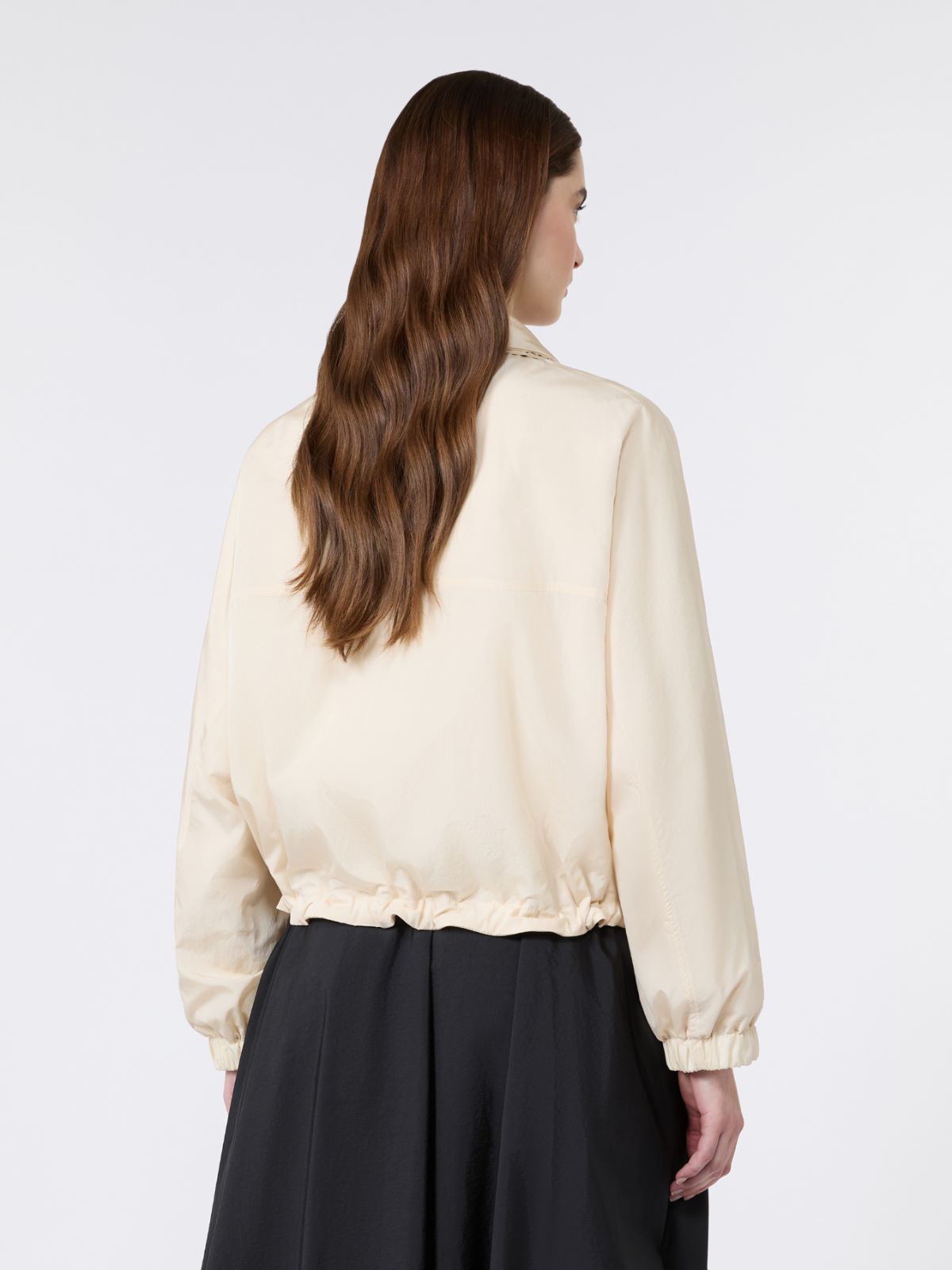 Water-repellent canvas windbreaker - IVORY - Max Mara - 3