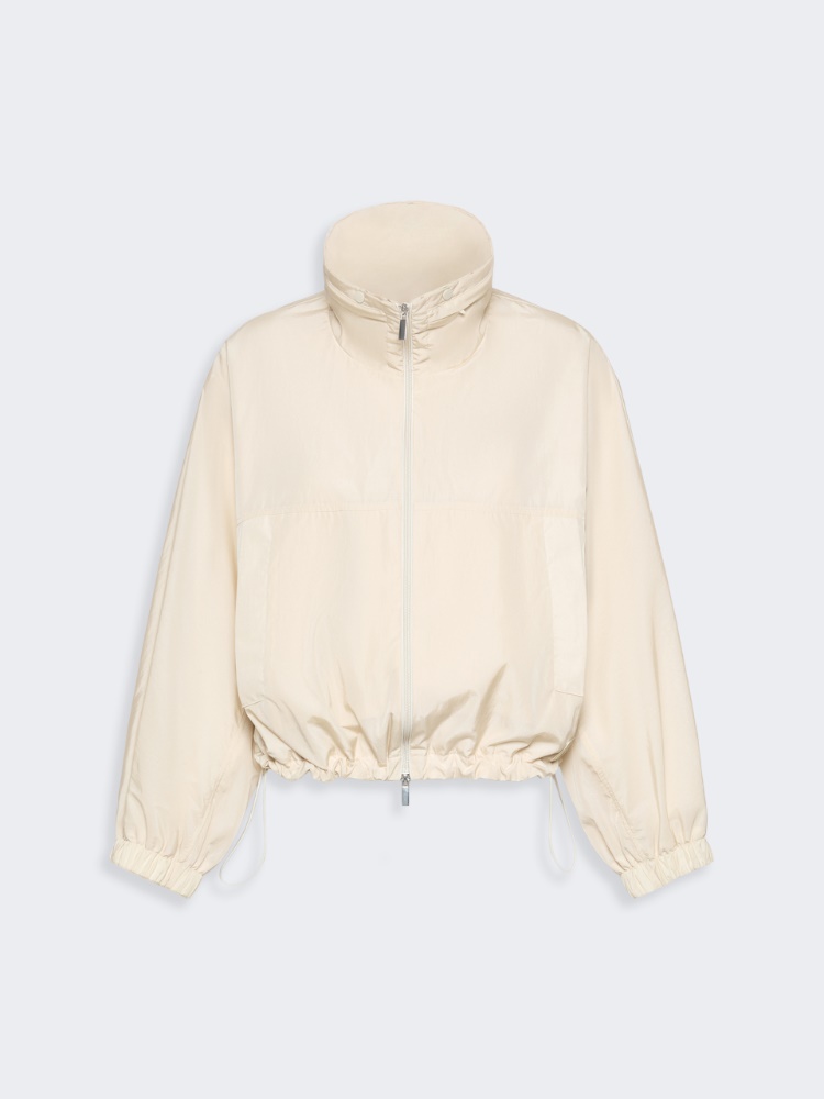Water-repellent canvas windbreaker - IVORY