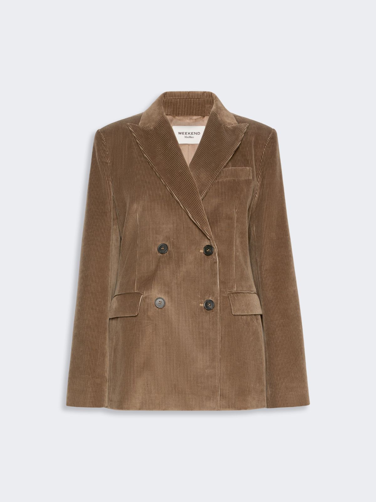 Cotton corduroy velvet blazer - LIGHT BROWN - Max Mara - 5
