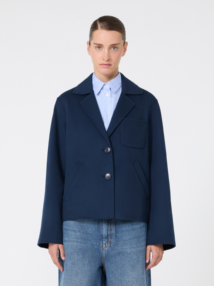Double wool cropped jacket - ULTRAMARINE - Max Mara - 2