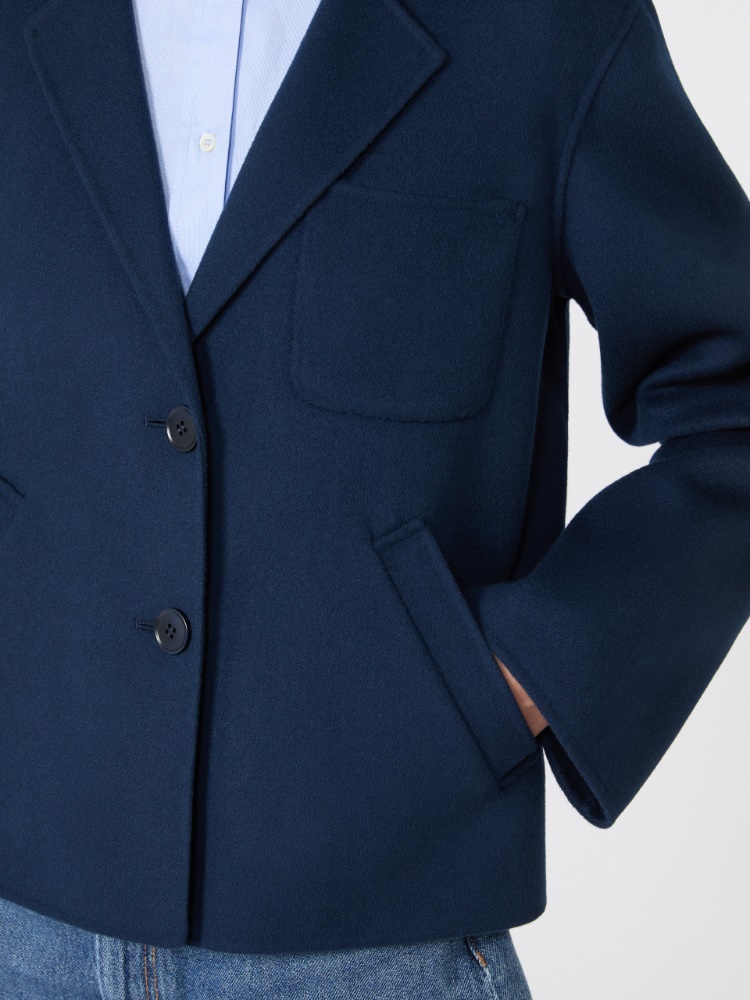 Double wool cropped jacket - ULTRAMARINE - Max Mara - 5