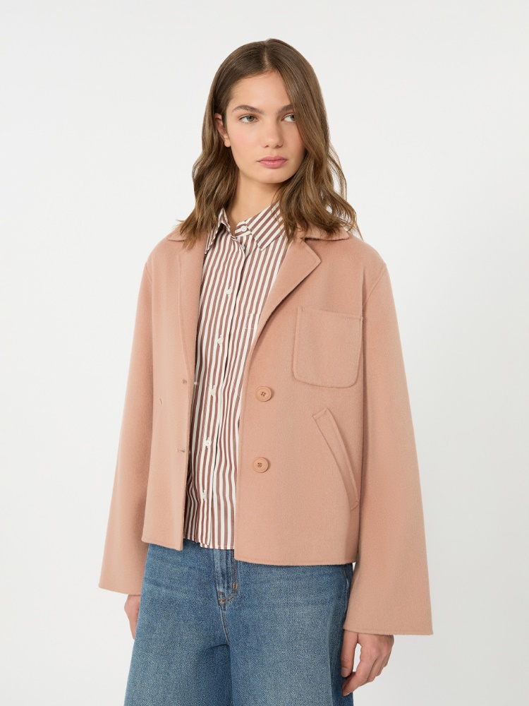 Cropped-Jacke aus doppellagigem Wollstoff - ALTROSA - 4