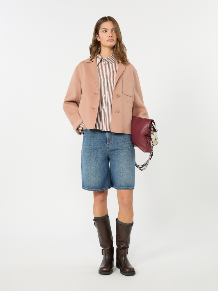 Cropped-Jacke aus doppellagigem Wollstoff - ALTROSA - 1