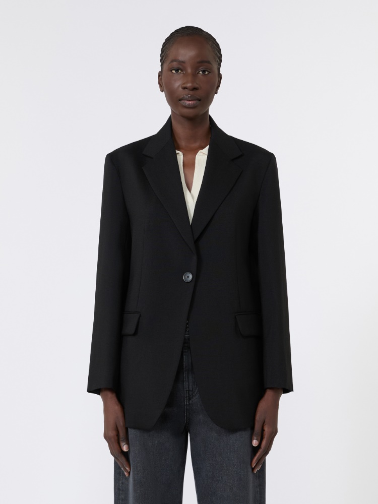 아스타 버진울 블레이저 - BLACK - Max Mara - 2
