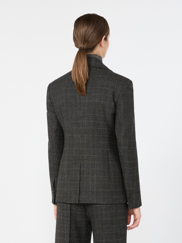Prince of Wales check wool blazer - DARK GREY - Max Mara - 3