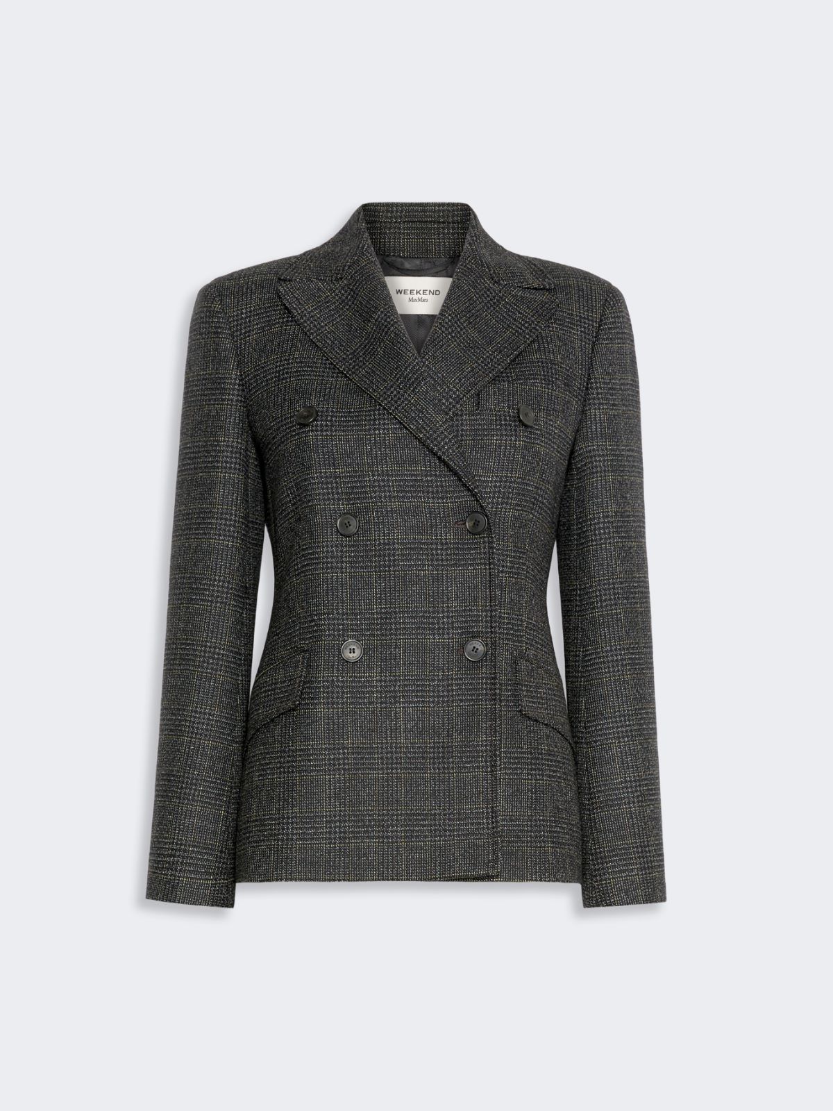 Prince of Wales check wool blazer - DARK GREY - Max Mara - 5