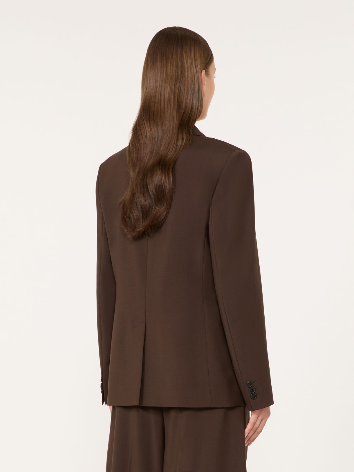 Woollen cloth blazer - DARK BROWN - Max Mara - 3