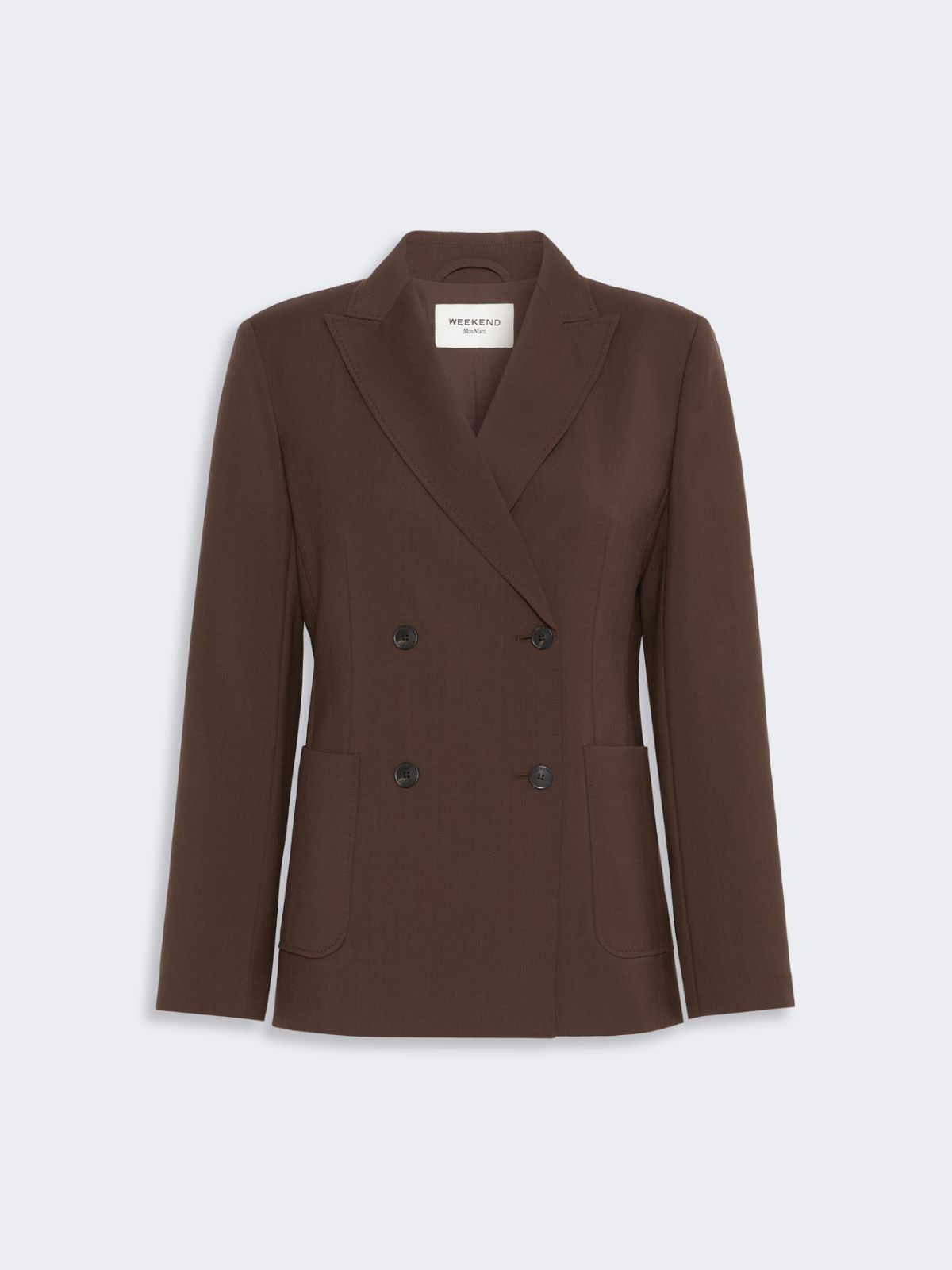 Woollen cloth blazer - DARK BROWN - Max Mara - 6