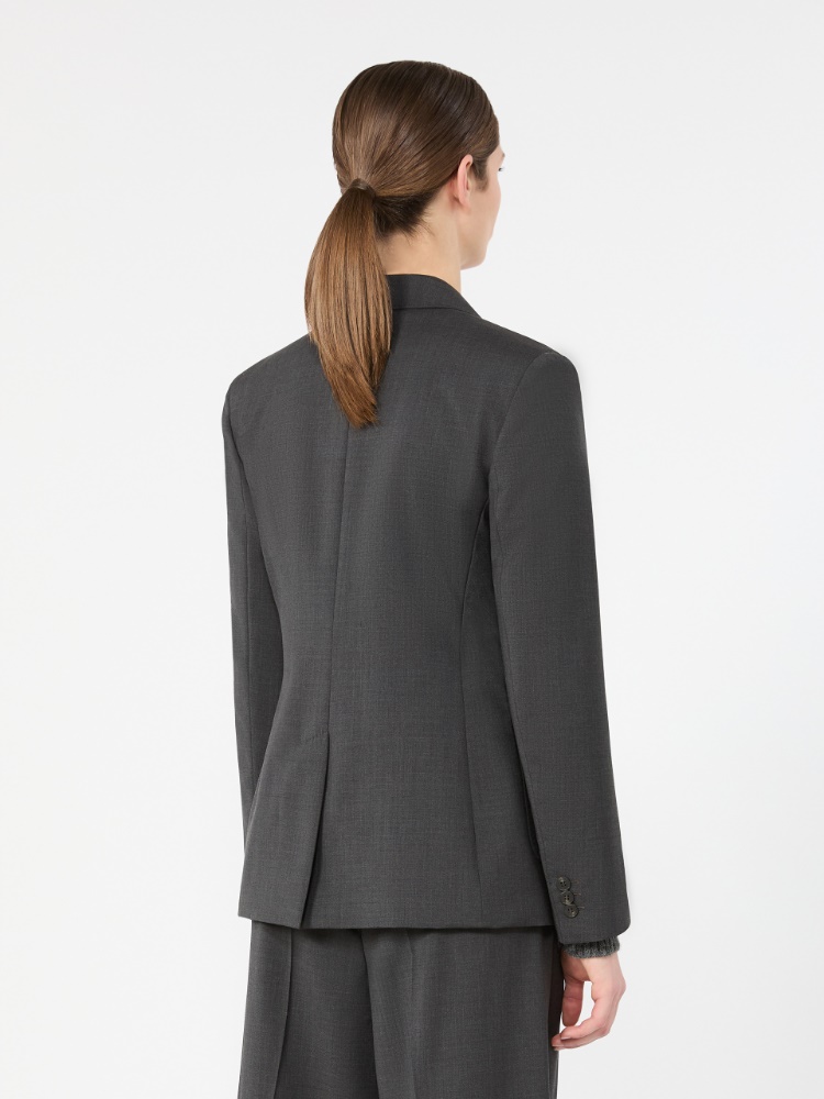 Woollen cloth blazer - DARK GREY - Max Mara - 3