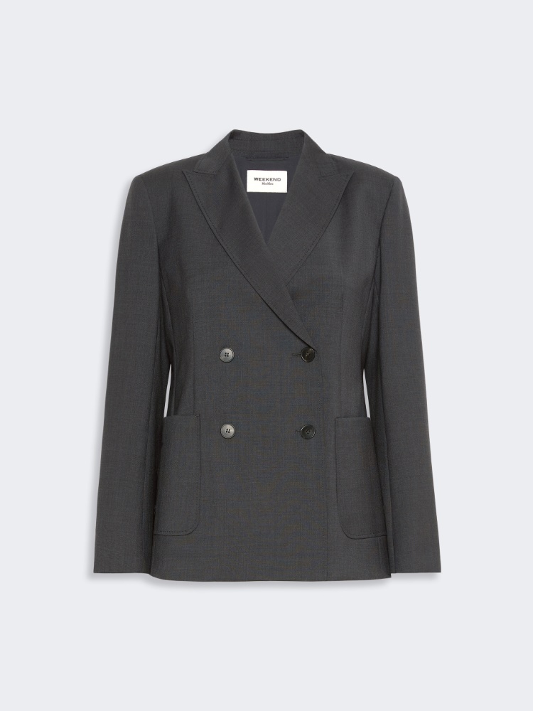 Woollen cloth blazer - DARK GREY - Max Mara - 5