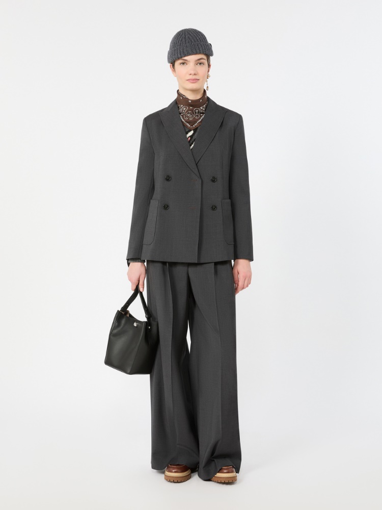 Woollen cloth blazer - DARK GREY