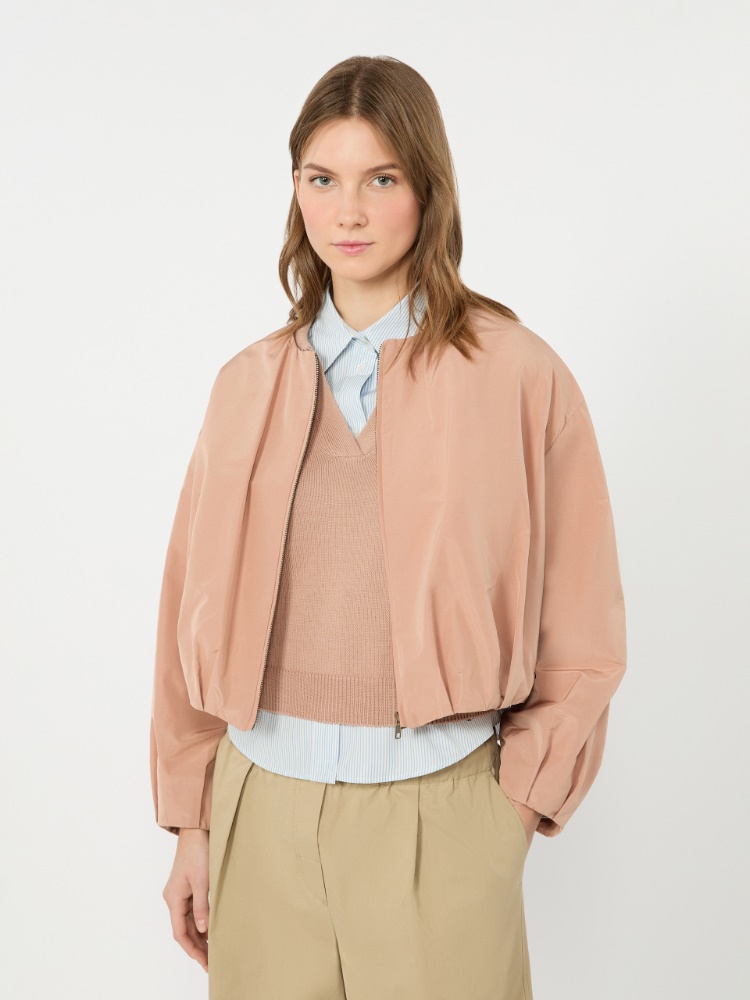 Short taffeta jacket - PINK - 4