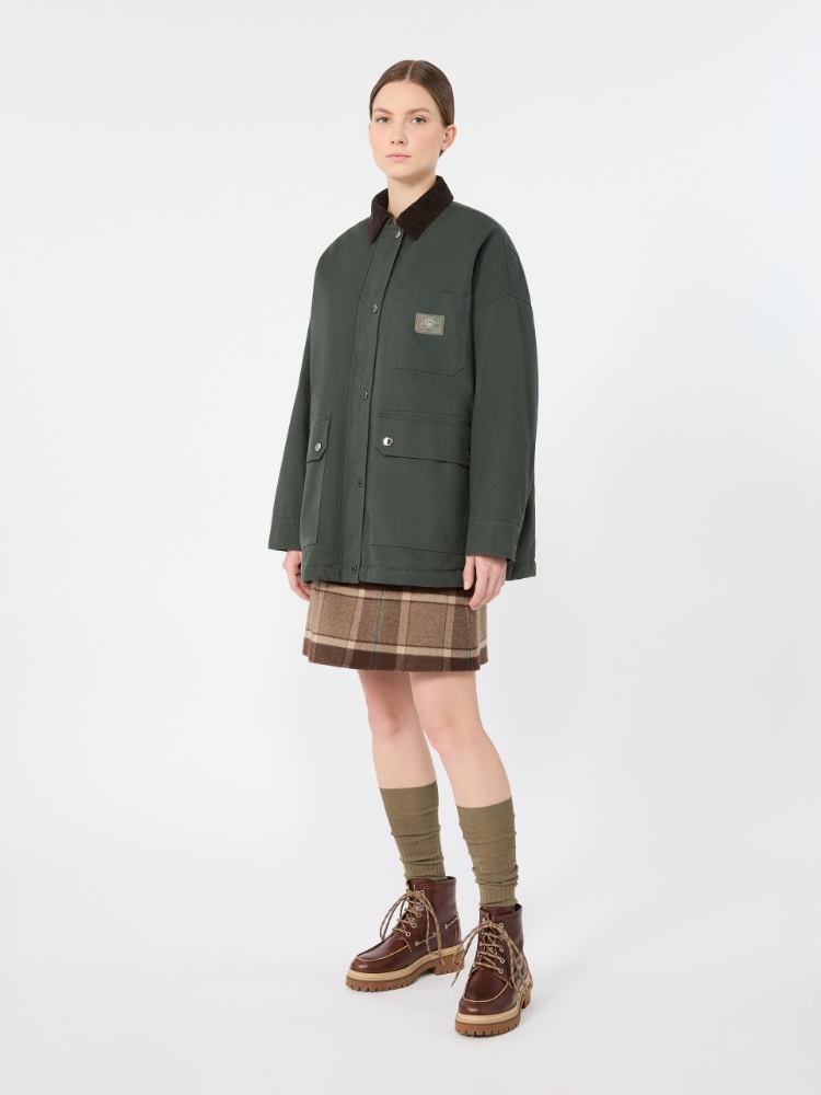 Jacke aus Baumwollcanvas - DUNKELGRUEN - Max Mara - 2