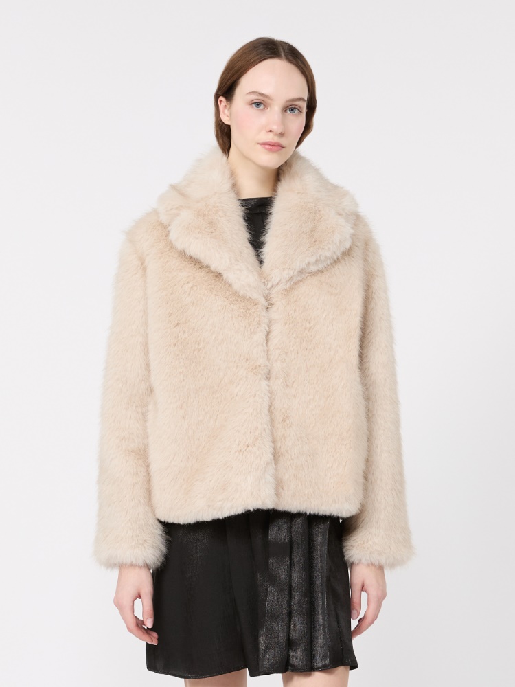 Soft textured short coat - POWDER - Max Mara - 2