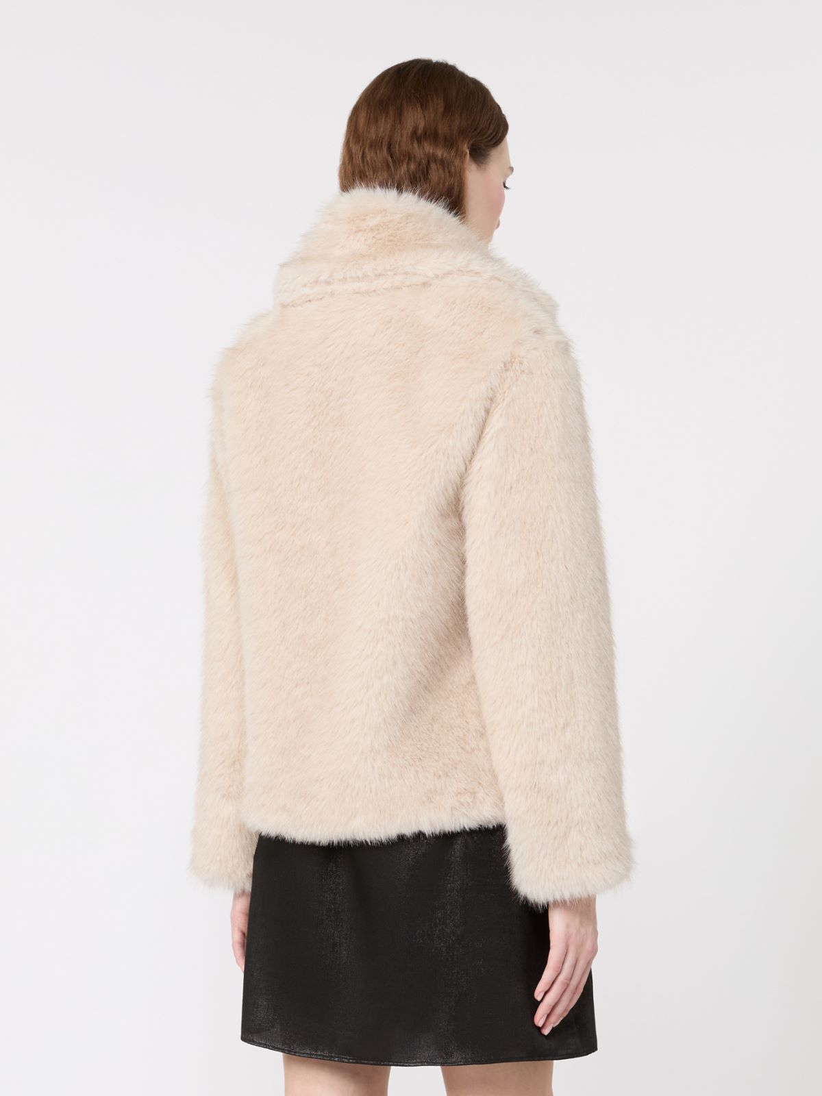 Soft textured short coat - POWDER - Max Mara - 3