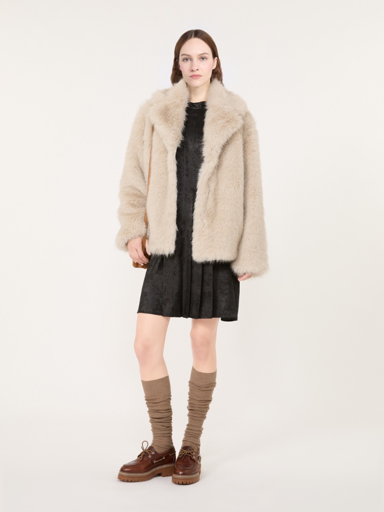 Soft textured short coat - POWDER - Max Mara