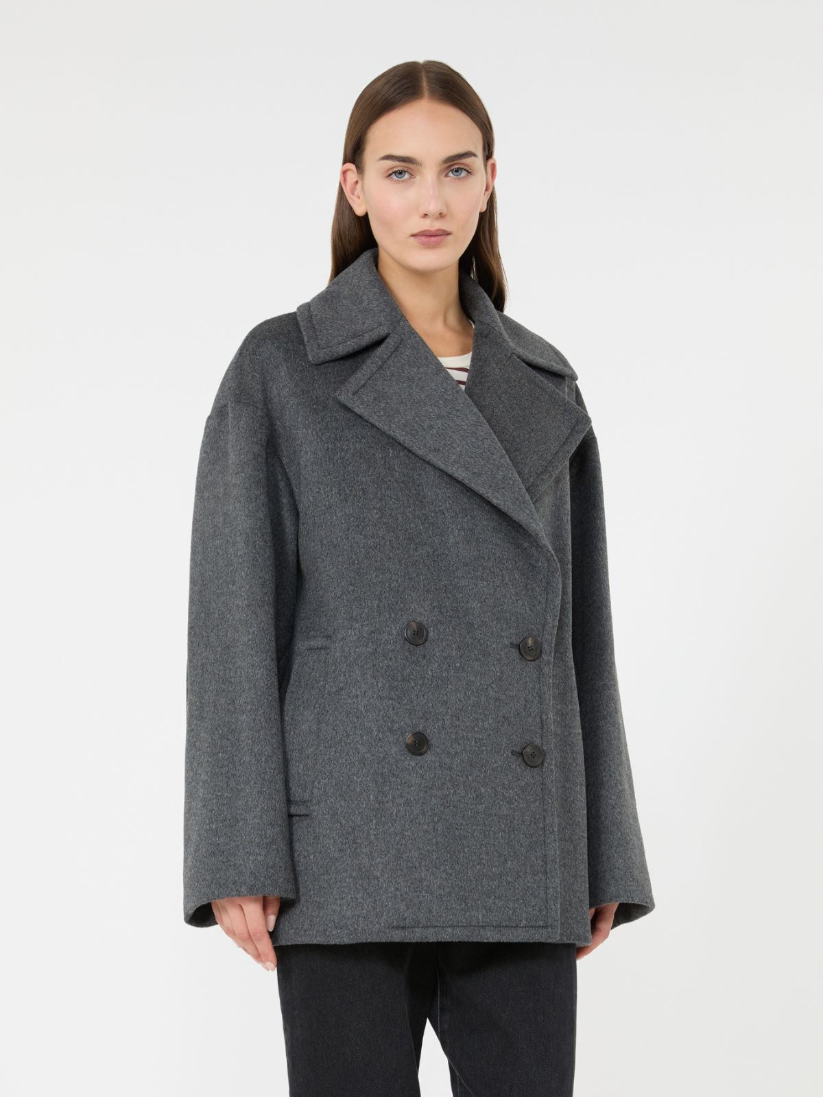 알페 버진울 코트 - MEDIUM GREY - Max Mara - 2