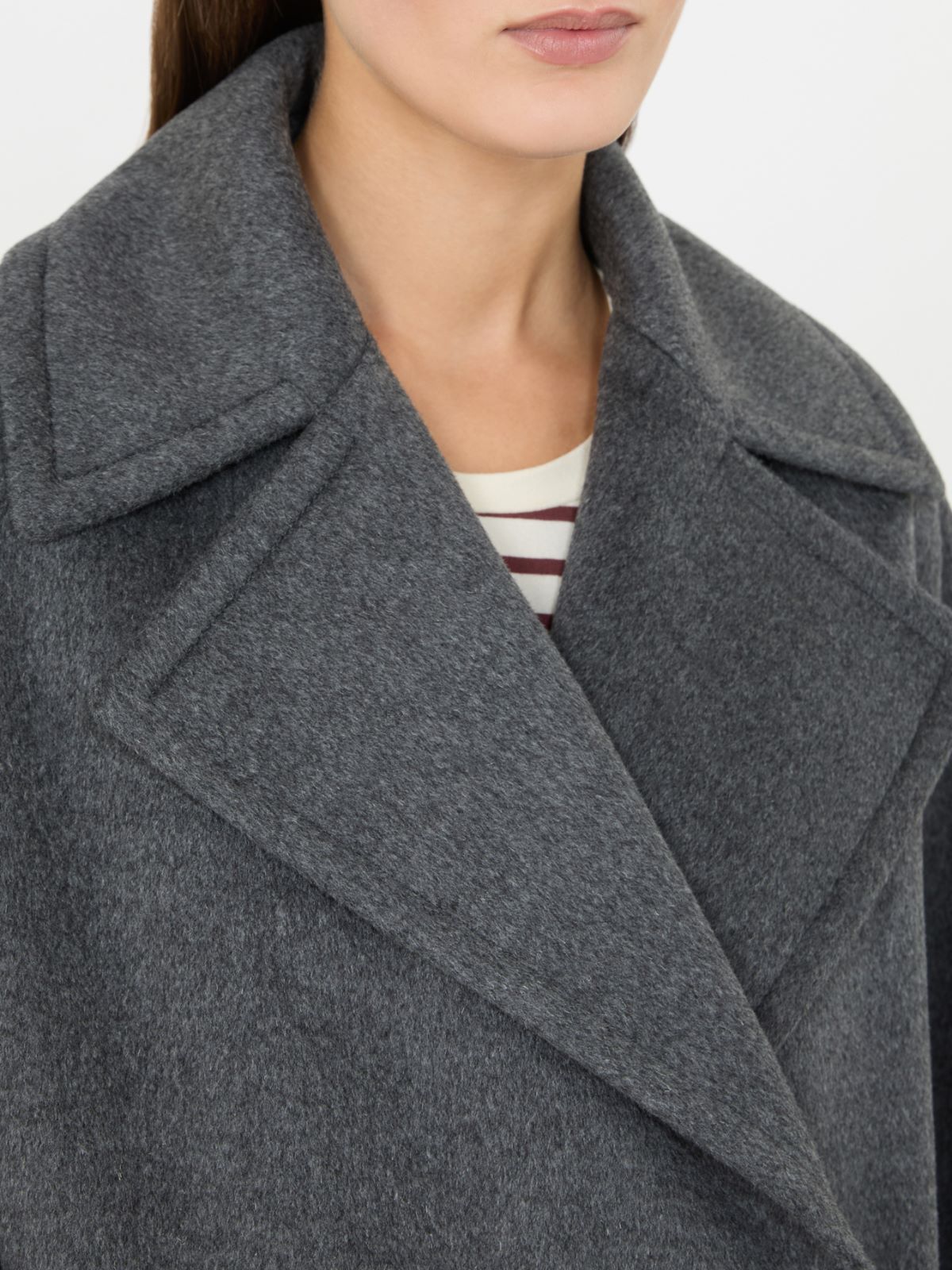 알페 버진울 코트 - MEDIUM GREY - Max Mara - 5