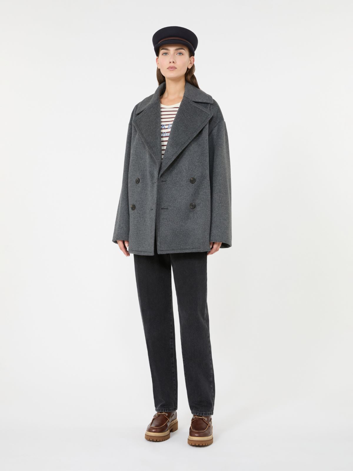 알페 버진울 코트 - MEDIUM GREY - Max Mara