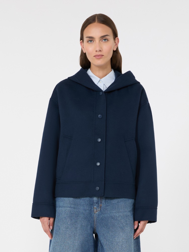 Kapuzenjacke aus doppellagigem Wollstoff - ULTRAMARINE - Max Mara - 2