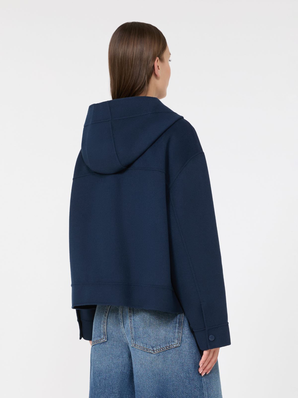 Kapuzenjacke aus doppellagigem Wollstoff - ULTRAMARINE - Max Mara - 3