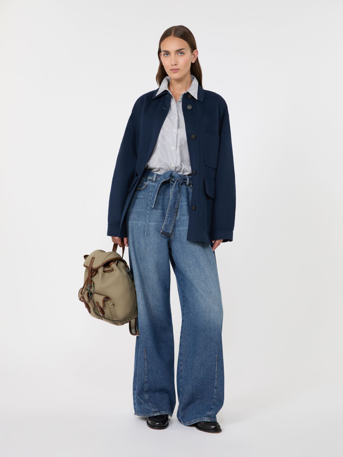 Double wool jacket - ULTRAMARINE