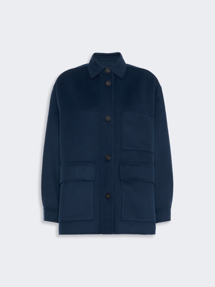 Double wool jacket - ULTRAMARINE