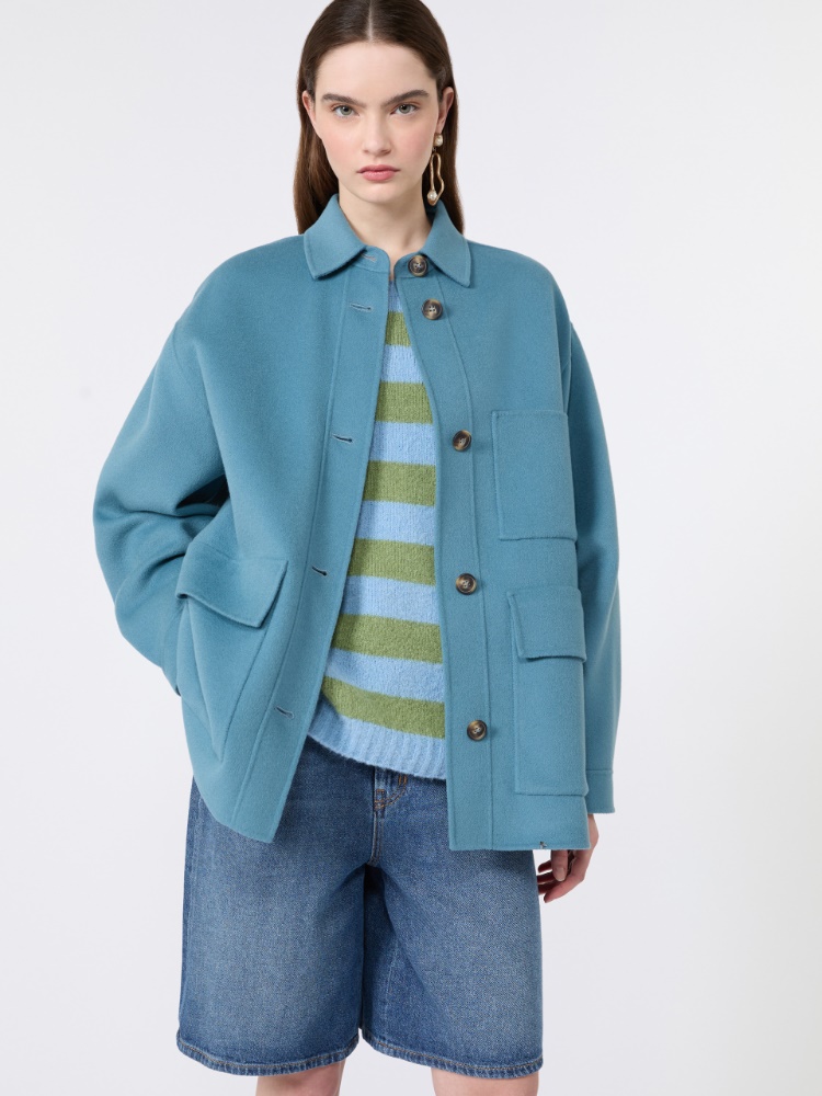 Giacca in doppio di lana - AZZURRO - Max Mara - 4