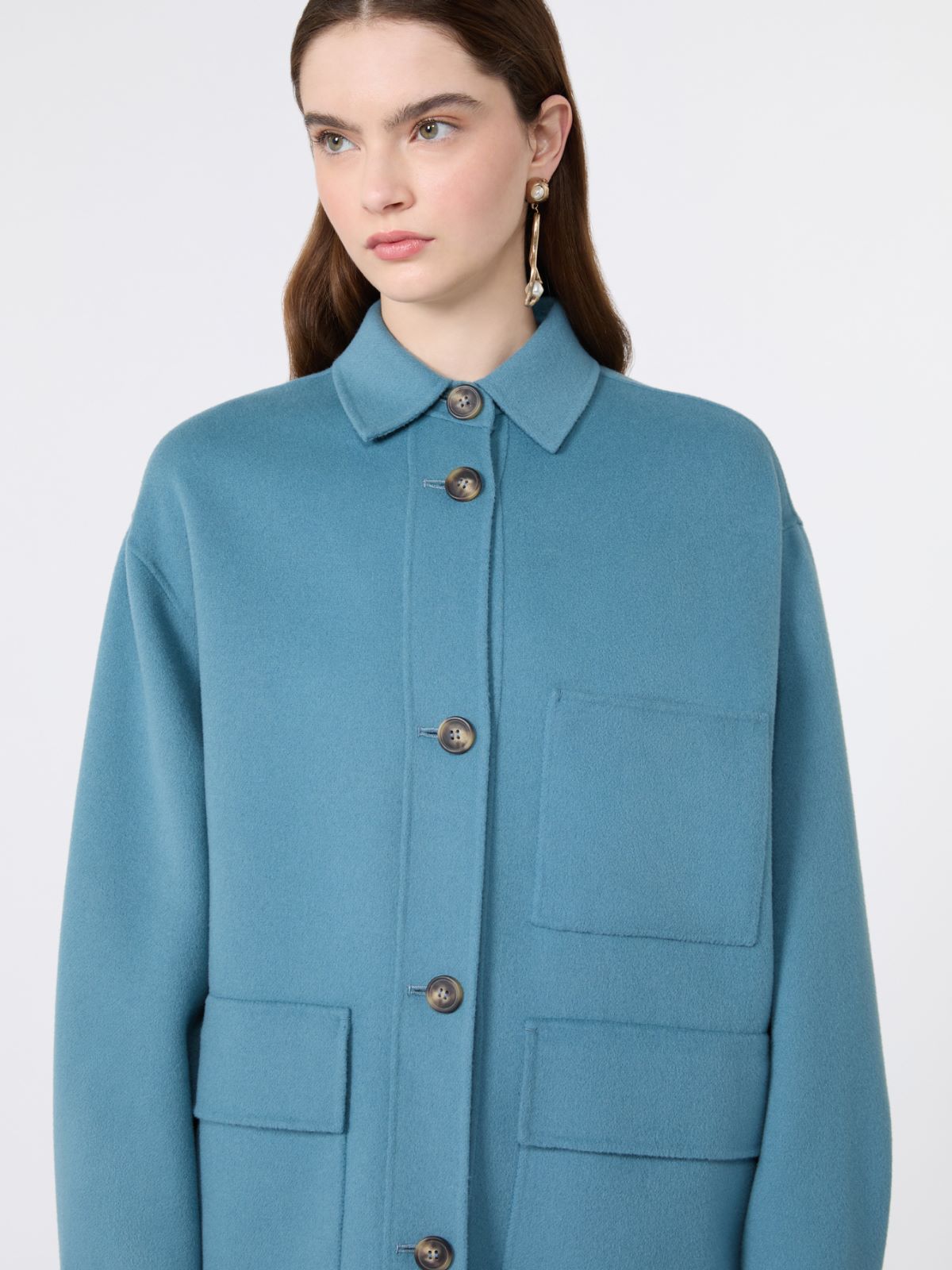 Giacca in doppio di lana - AZZURRO - Max Mara - 5