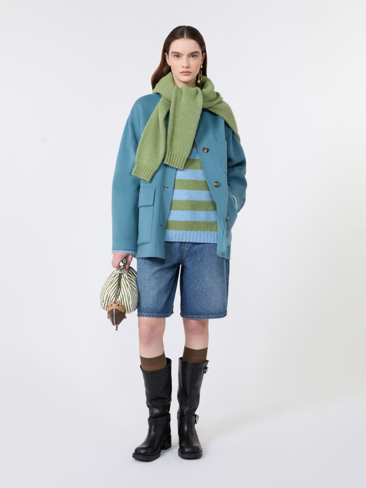Giacca in doppio di lana - AZZURRO - Max Mara