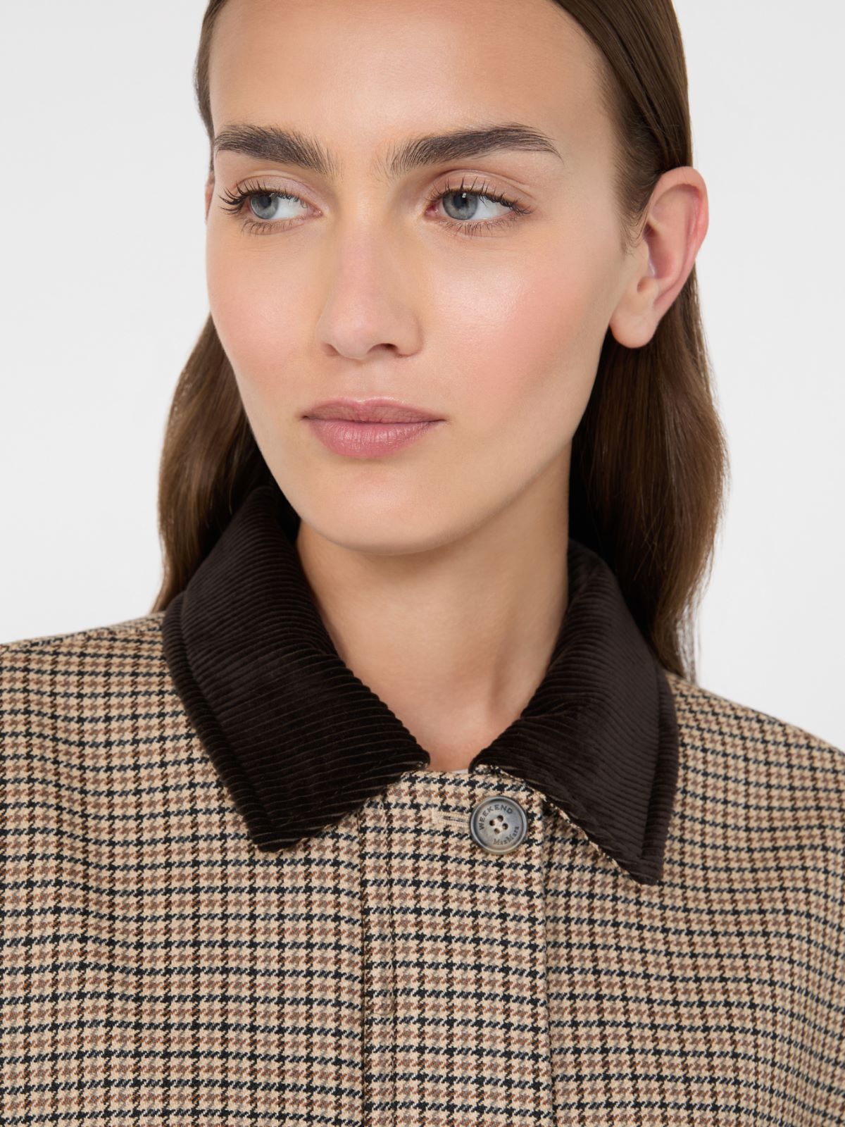 Houndstooth wool bomber jacket - BROWN - Max Mara - 5