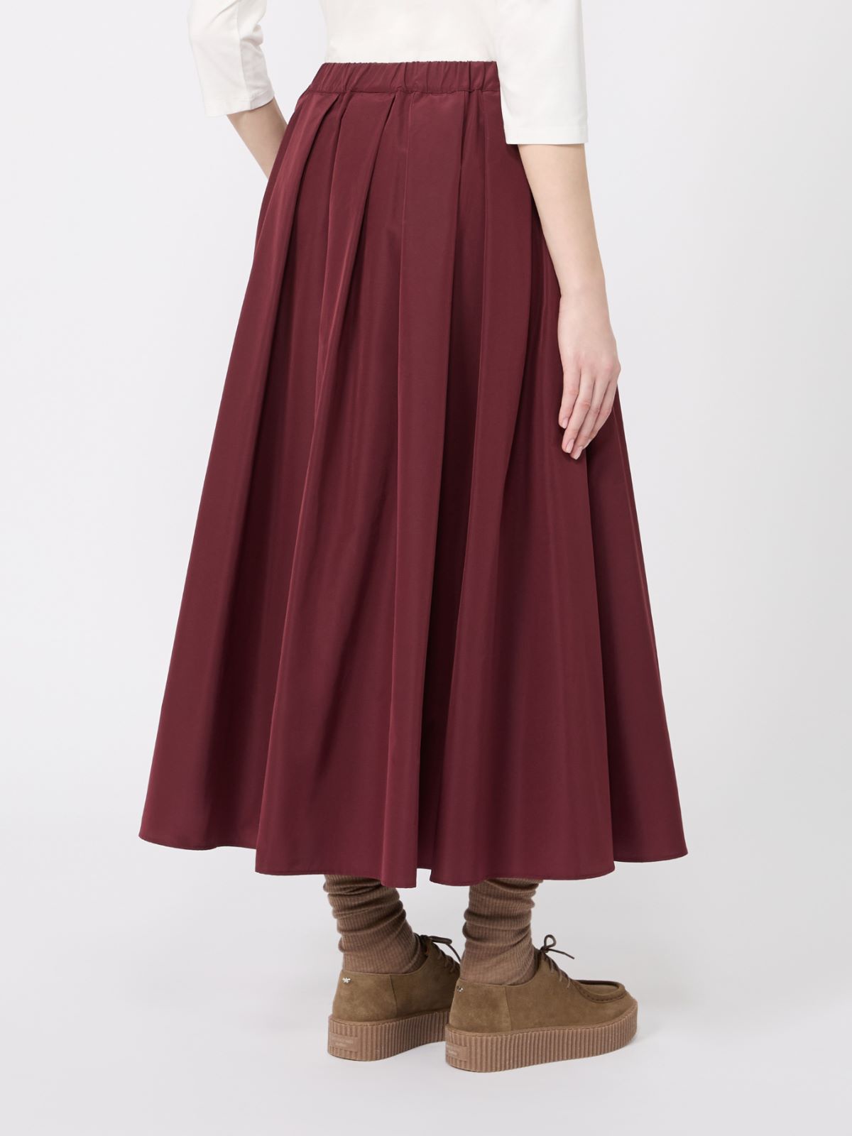 Long taffeta skirt - BORDEAUX - Max Mara - 3