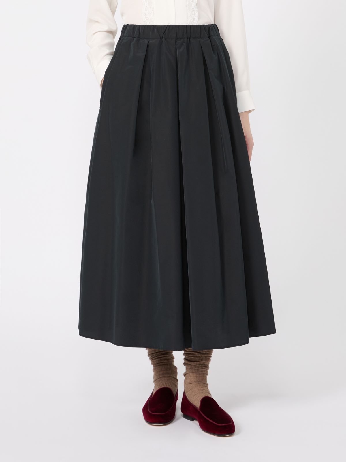 Long taffeta skirt - BLACK - Max Mara - 2