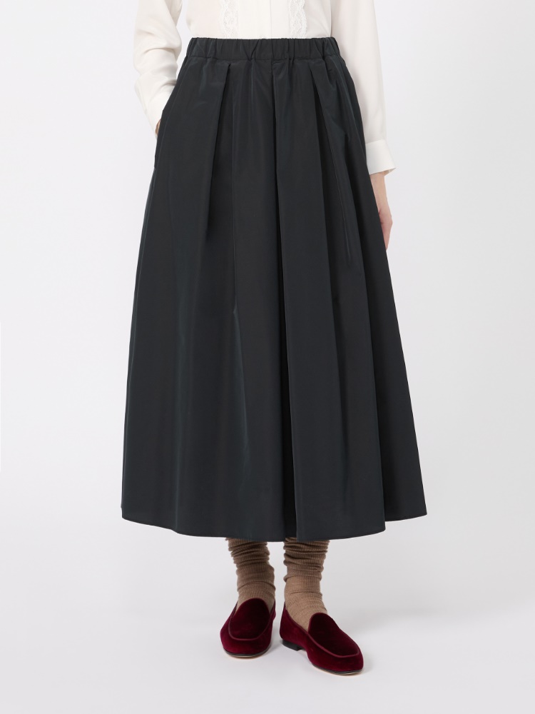Long taffeta skirt - BLACK - Max Mara - 2
