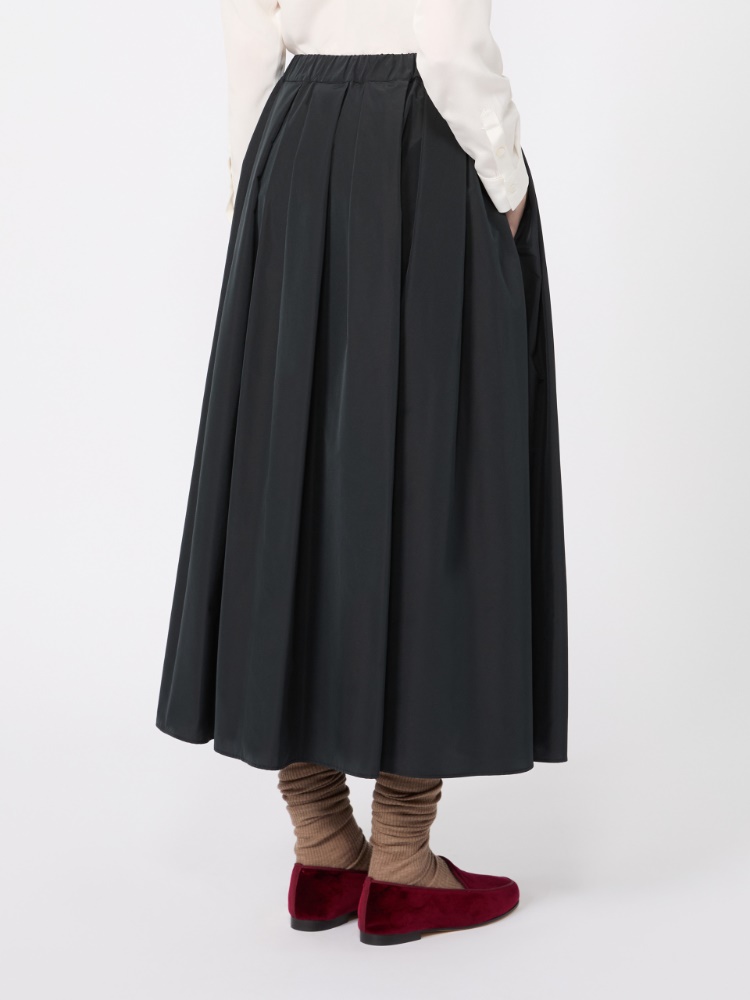 Long taffeta skirt - BLACK - Max Mara - 3