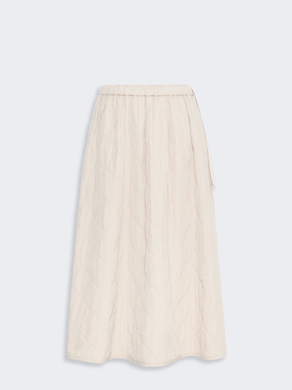 Technical plain-weave fabric flared skirt - IVORY - Max Mara - 6
