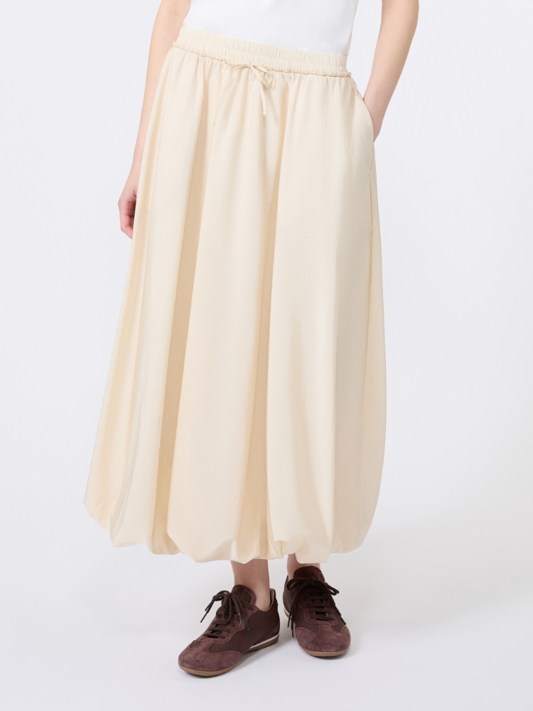 Jupe longue en toile déperlante - IVOIRE - Max Mara - 2