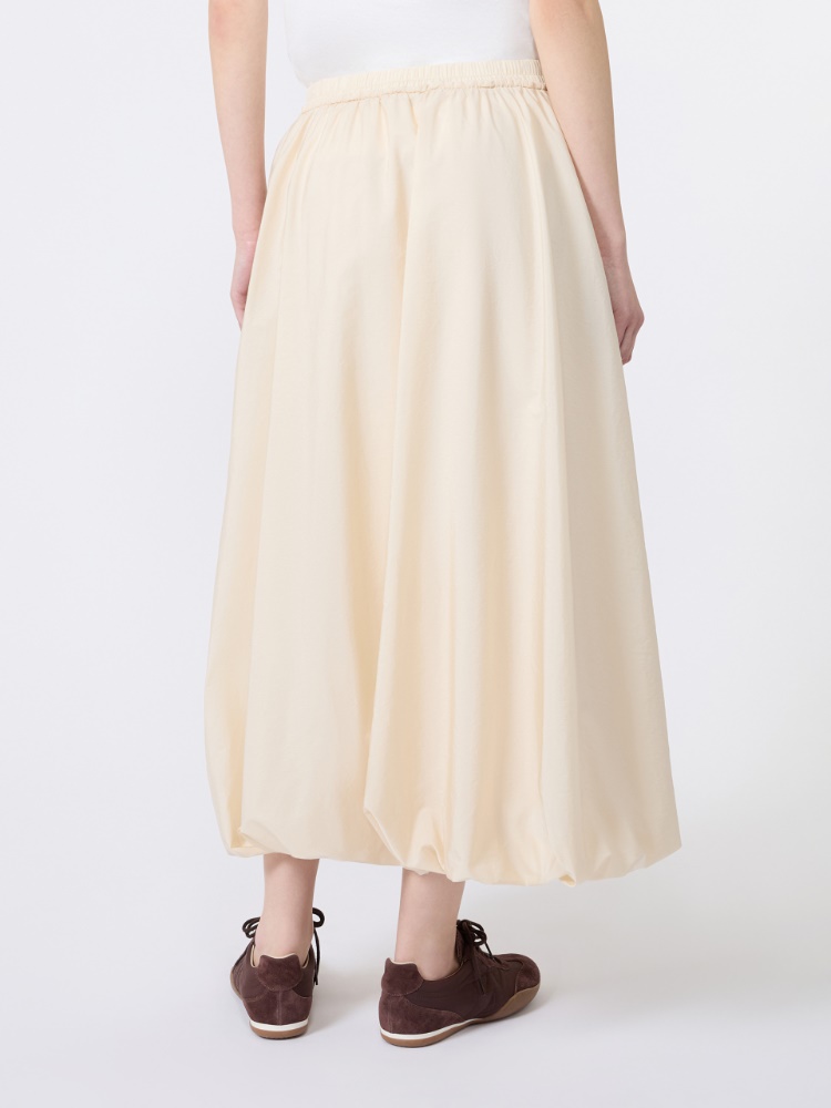 Jupe longue en toile déperlante - IVOIRE - Max Mara - 3