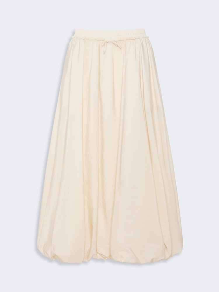 Jupe longue en toile déperlante - IVOIRE - Max Mara - 5