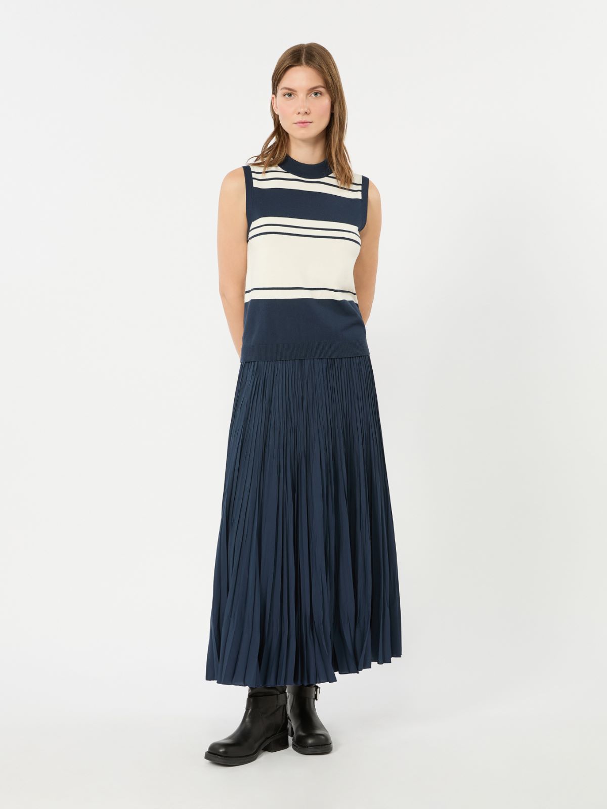 Plisseerock - BLAU - Max Mara