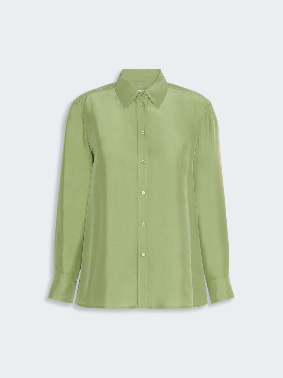Silk Habotai shirt - GREEN - Max Mara - 5