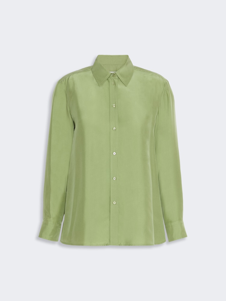 Silk Habotai shirt - GREEN - Max Mara - 5