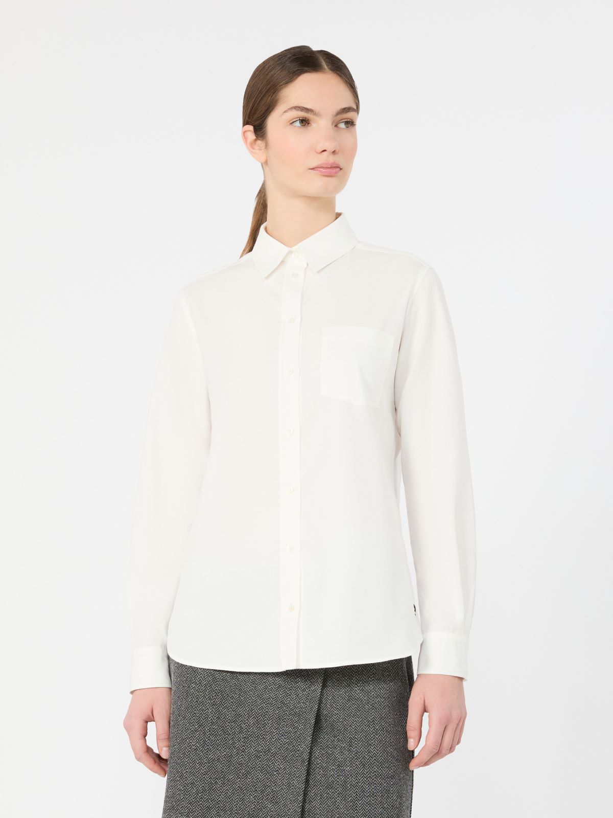 Cotton Oxford shirt - WHITE - Max Mara - 2
